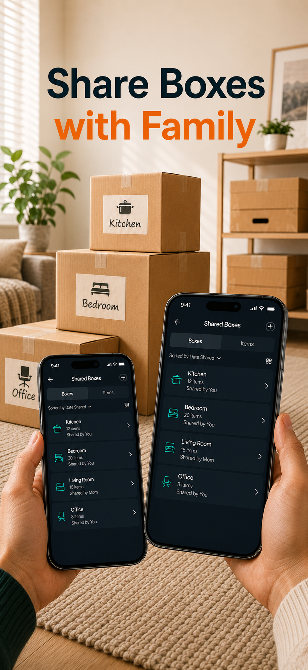 Share boxes with family